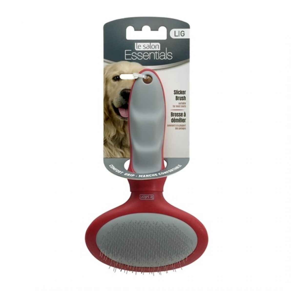 Lawrence Tender Care Tiny Slicker Brush – Gentle Dog & Pet Grooming, Small Breed