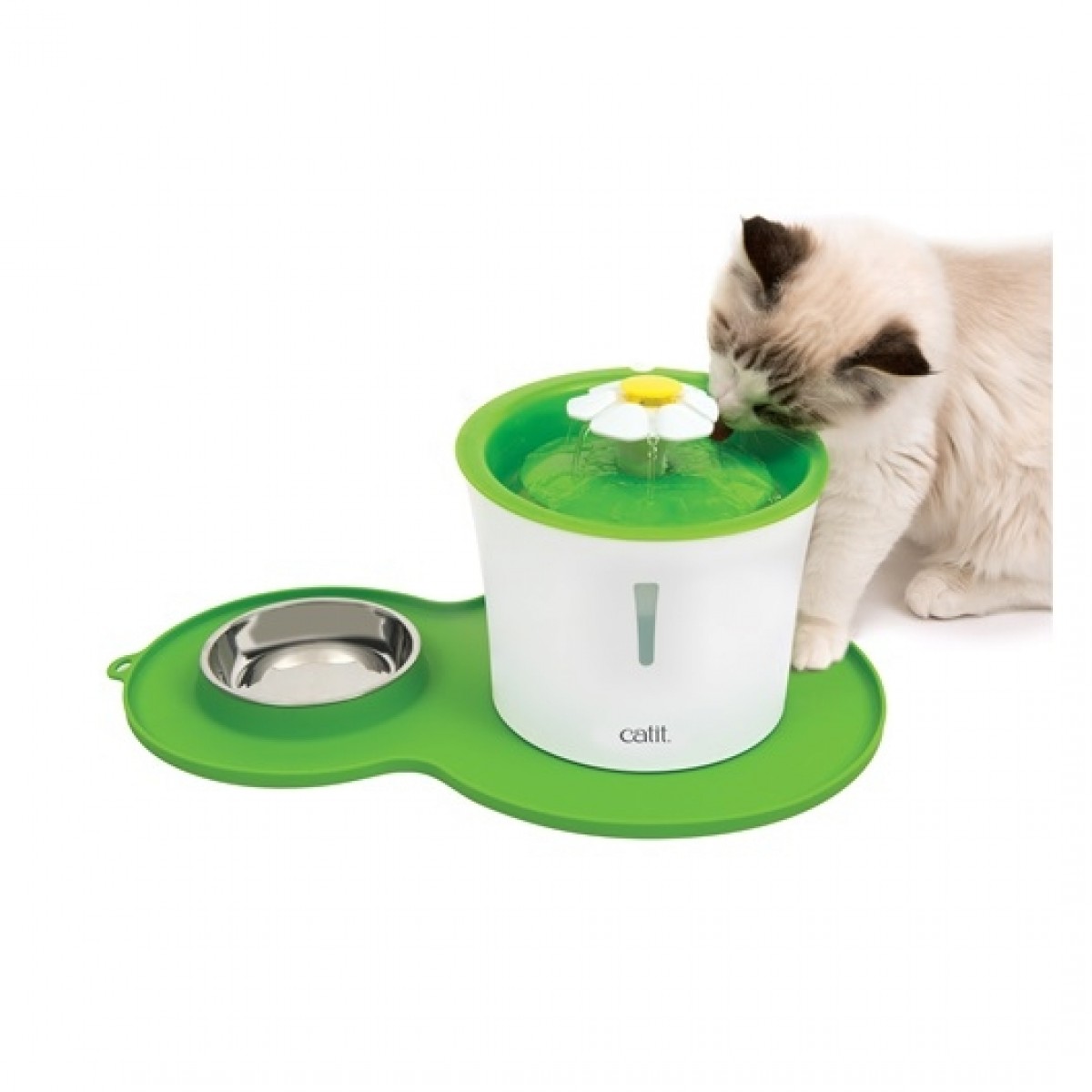 Catit Peanut Placemat Medium Green
