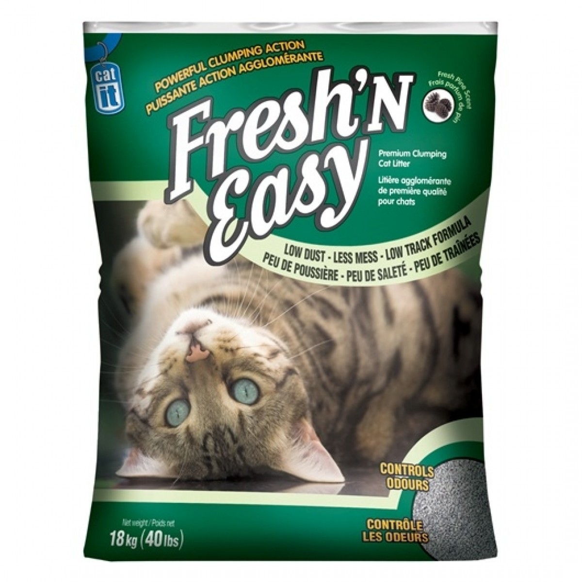 Catit Fresh ‘N Easy Cat Litter Pine Scent 18 kg (40 lbs) [50098