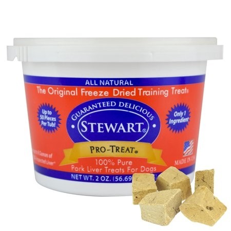 STEWART® PRO-TREAT FREEZE DRIED PORK LIVER TUB - 2 OZ [400402]