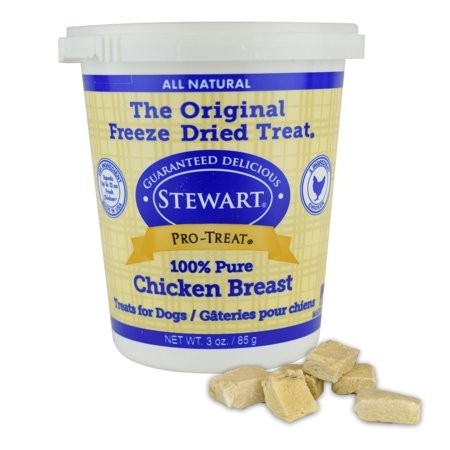 STEWART® PRO-TREAT FREEZE DRIED CHICKEN BREAST TUB - 3 OZ