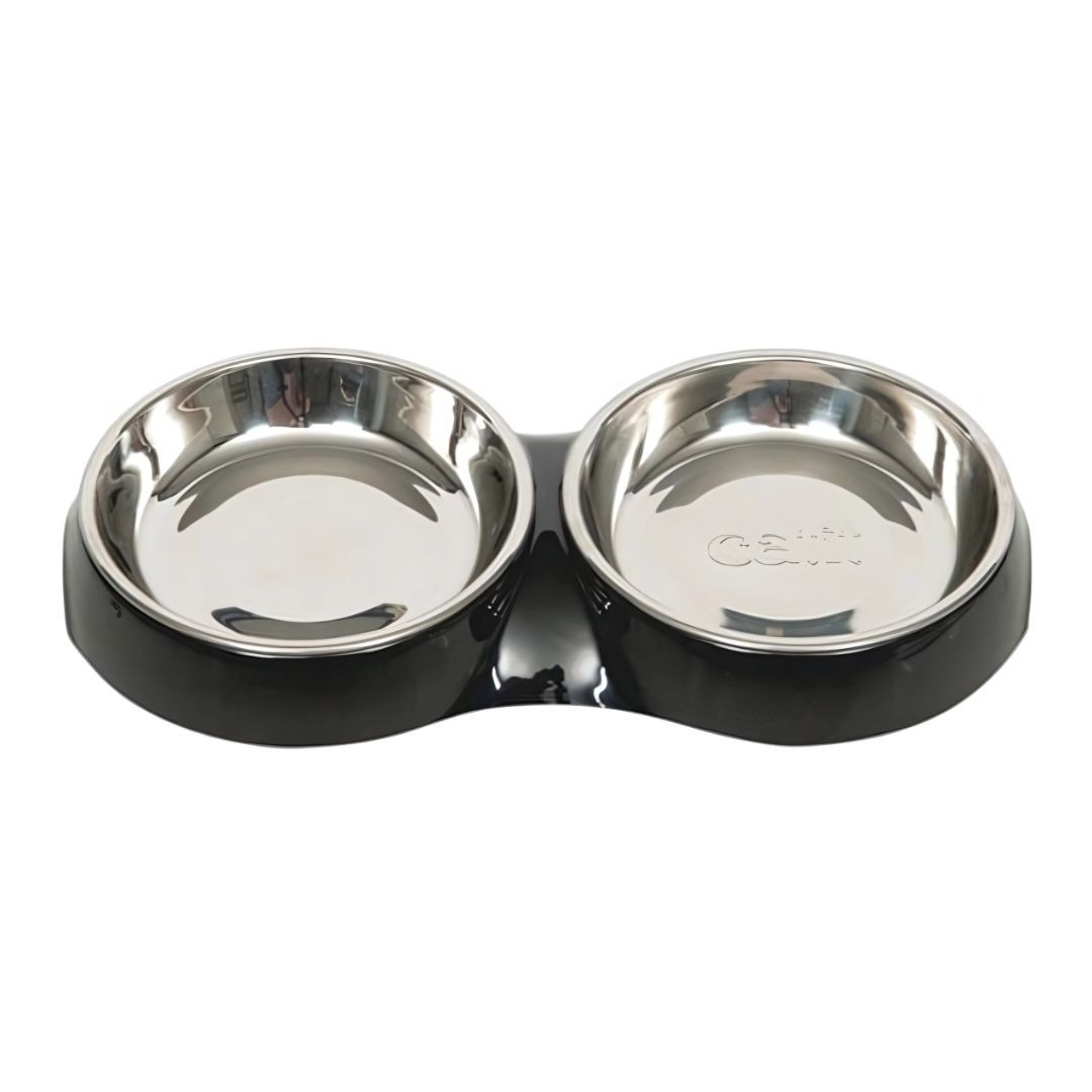 Catit Feeding Double Dish Black 2x200ml (43873)