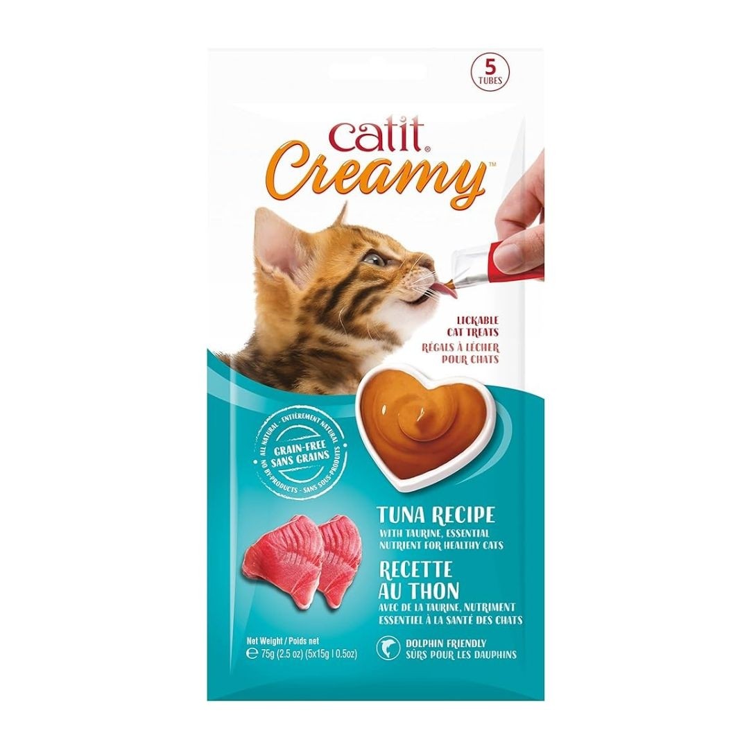 Catit Creamy Lickable Cat Treats Tuna 5x15g (44474)