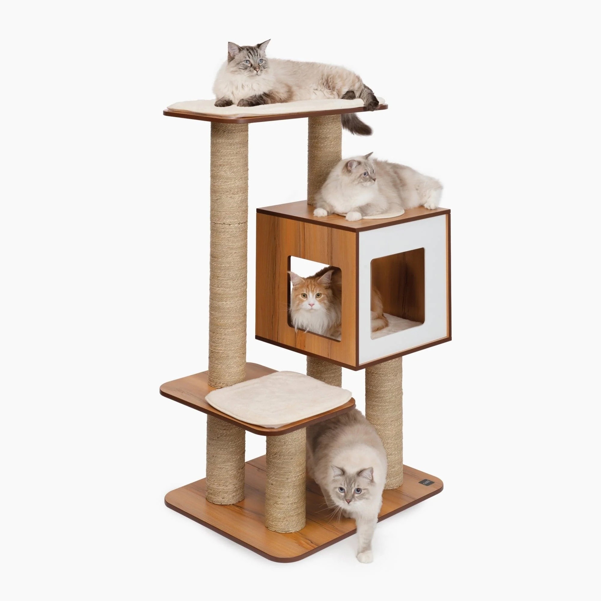 Catit Vesper Cat Furniture V-High Base Giant, Walnut (52125)