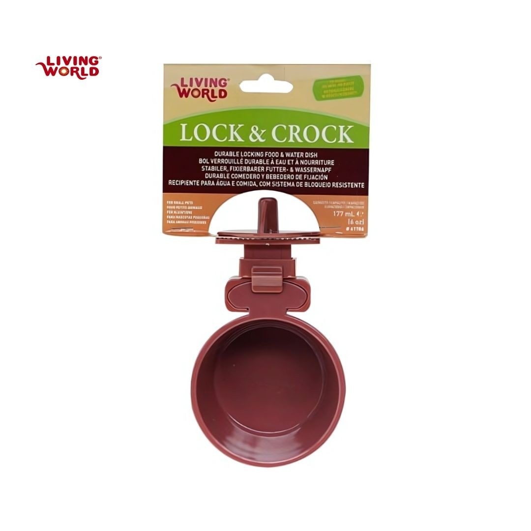 Living World Lock & Crock Dish, Burgundy (61786)