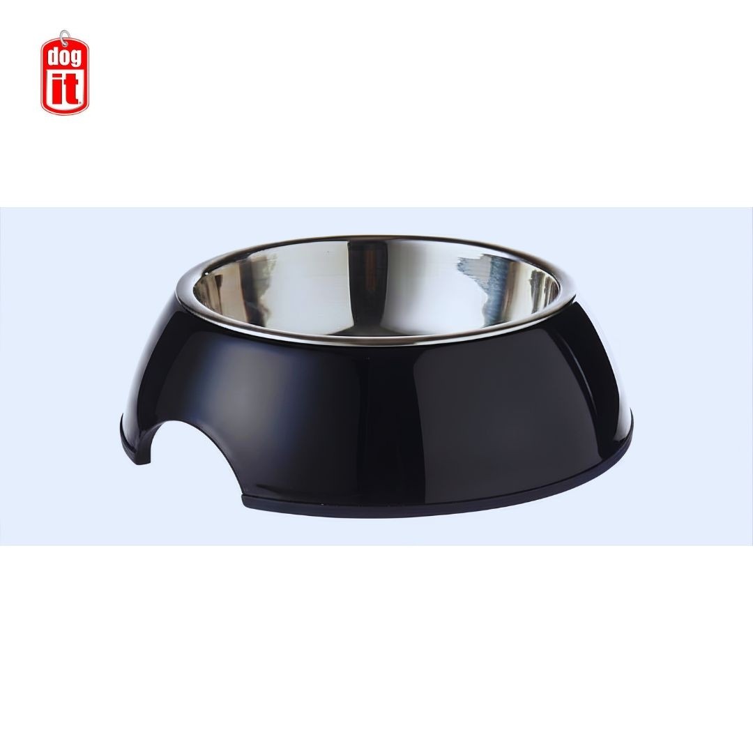 Dogit 2 in 1 Dog Dish, XSmall, Black 160ml (73538)