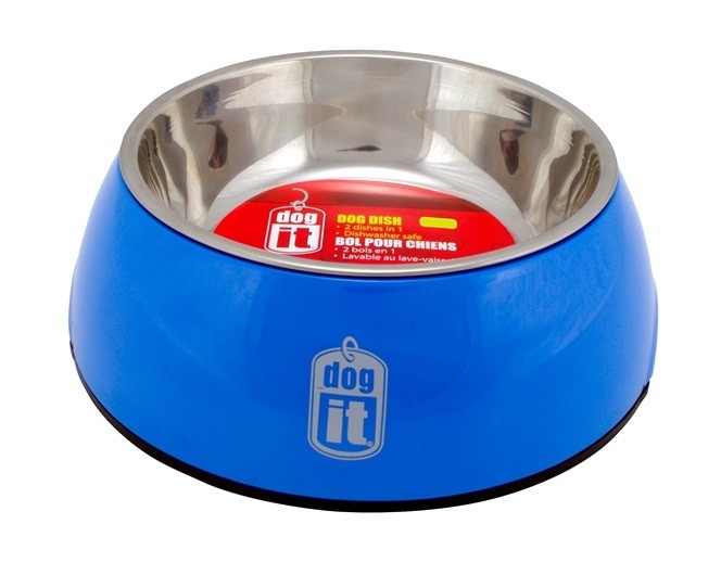 Dogit 2-in-1 Dog Dish, Medium, Blue, 700ml (73548)