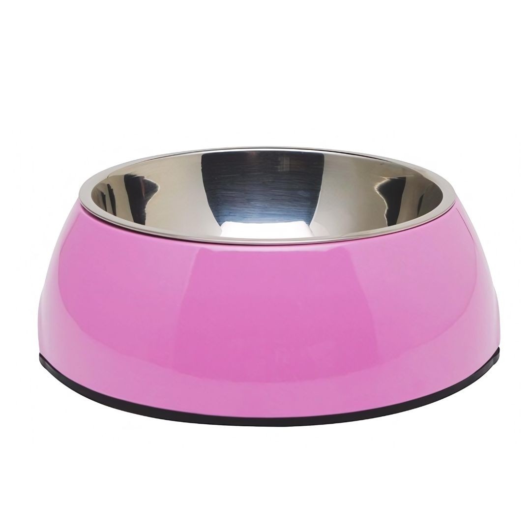 Dogit 2 in 1 Dog Dish, Large, Pink 1.6L (73553)