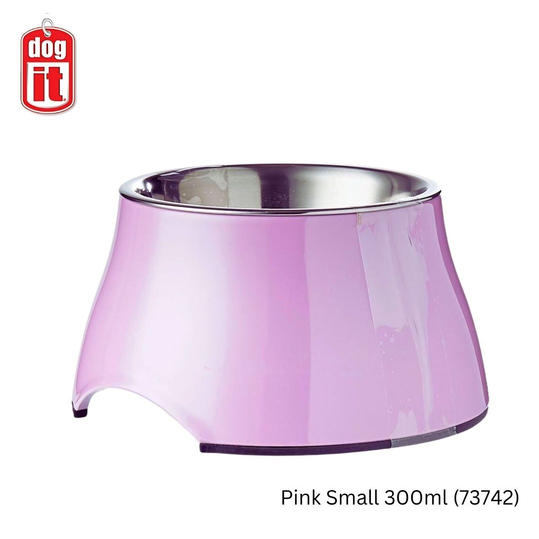 Dogit Elevated Dog Dish, Pink, Small 300ml (73742)