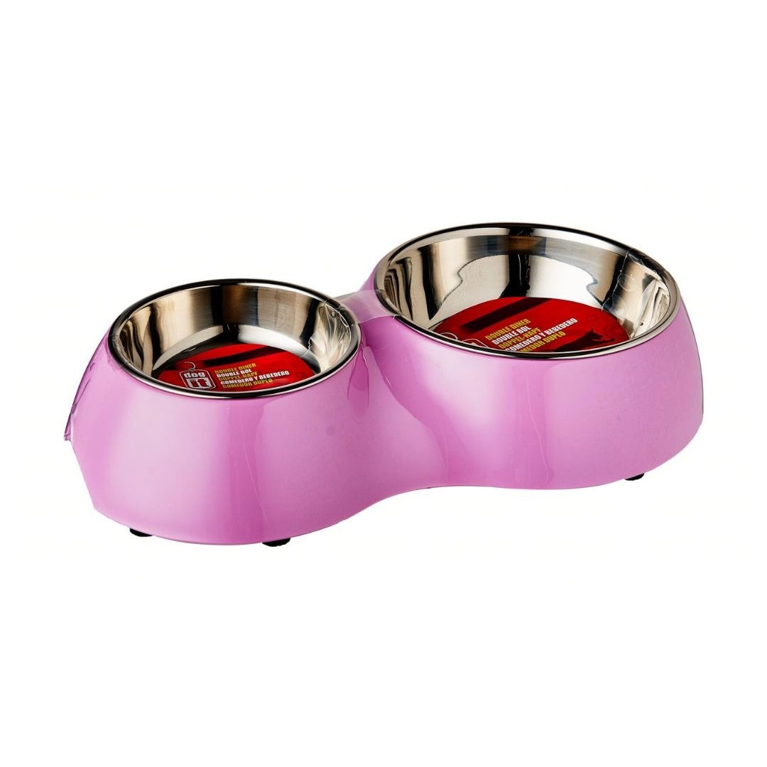 Dogit Double Diner Pink 350ml & 160ml (73757)