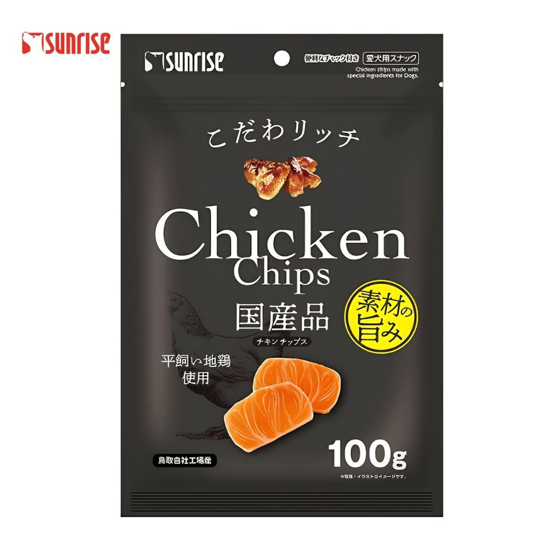Sunrise Chicken Chips with Special Ingredients for Dogs 100g (944710) NEW