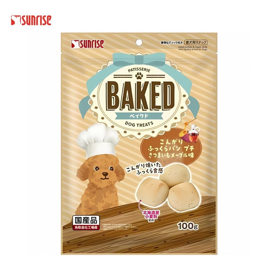 Sunrise Sweet Potato & Maple Taste Mini Squishy Bread for Dogs 100g (945328)