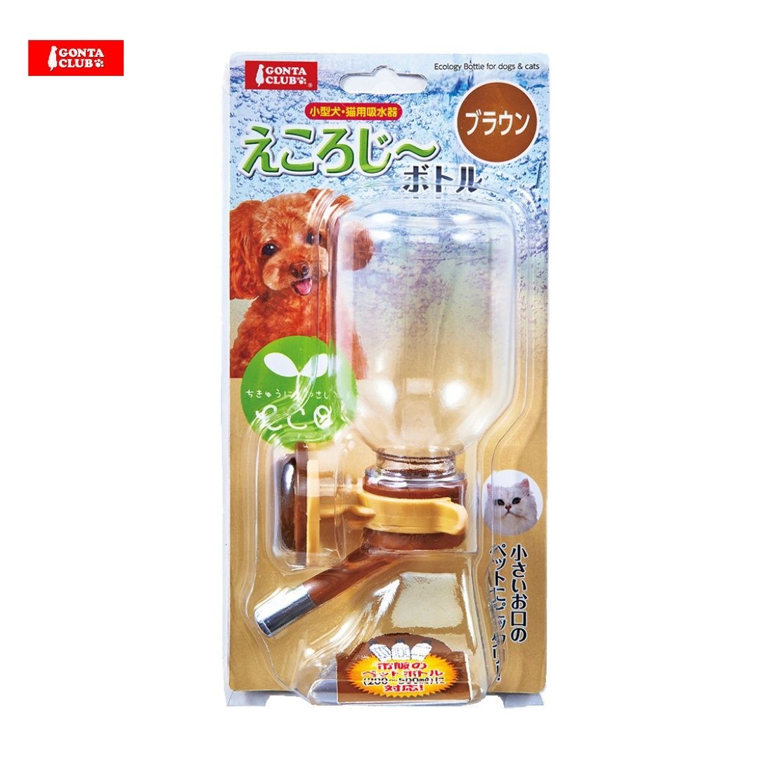 Marukan Ecolgy Water Bottle, Brown for Dogs 200ml (DC48)