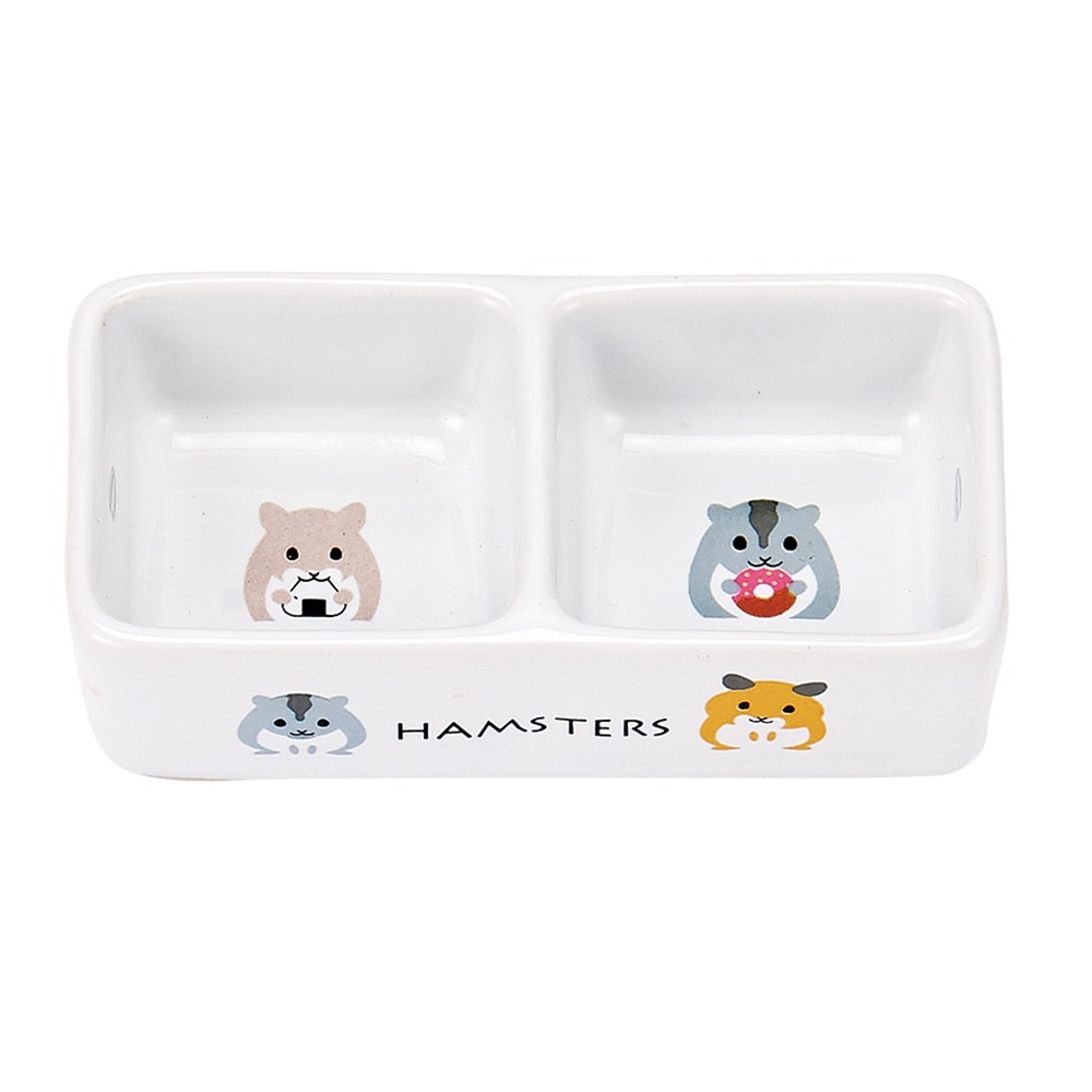Marukan Porcelain Double Dish for Hamster (ES19)