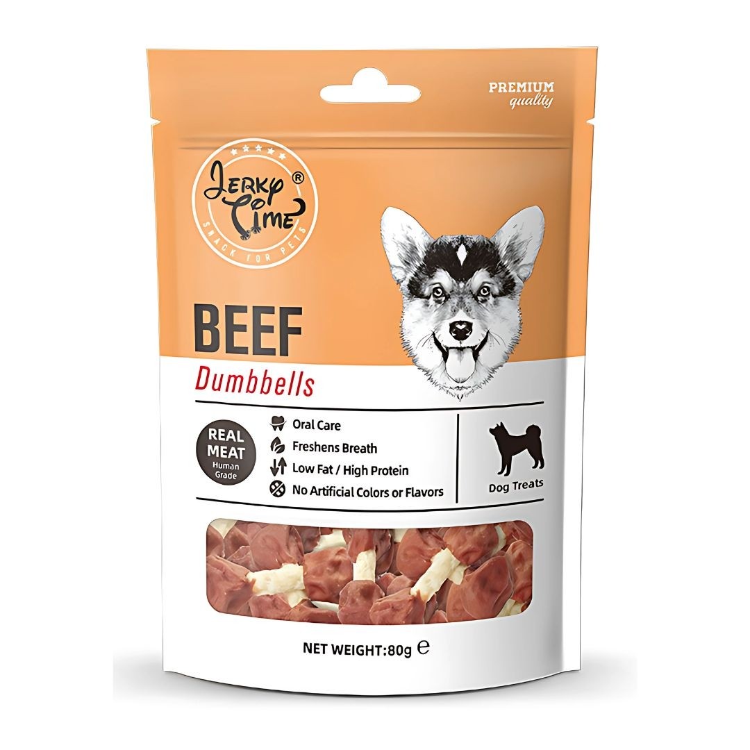 Jerky Time Beef Dumbbells for Dogs 80g (JT830184) NEW