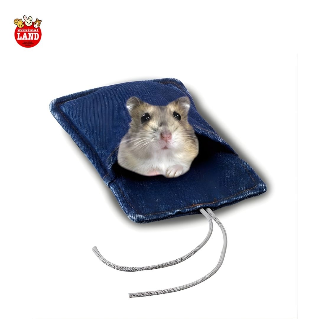 Marukan Denim Pocket Bed for Hamster (ML182)