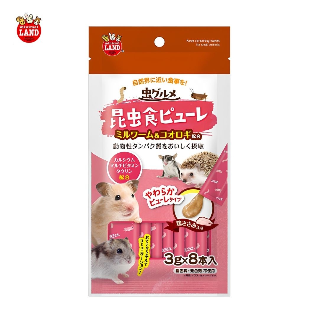 Marukan Millworm & Cricket Puree for Small Animals 24g (ML645) NEW