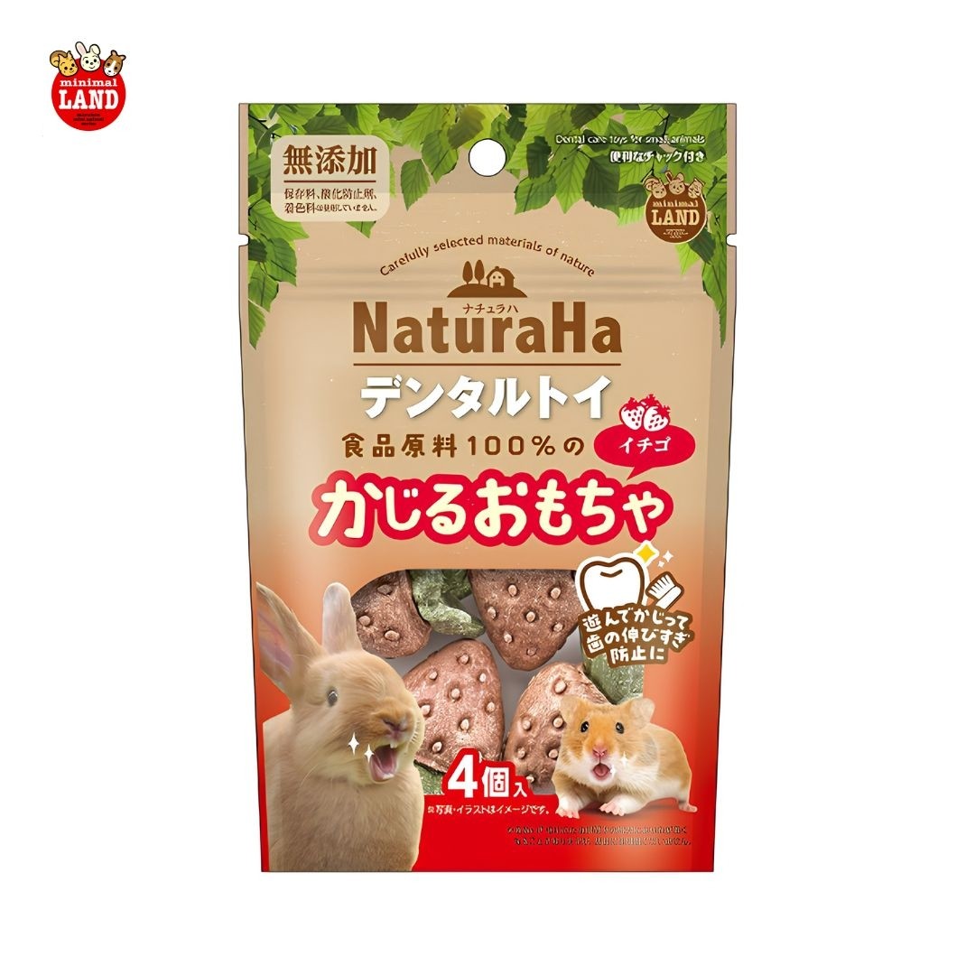 Naturaha Strawberry Shaped Dental Toys for Small Animals 100g (ML678) NEW