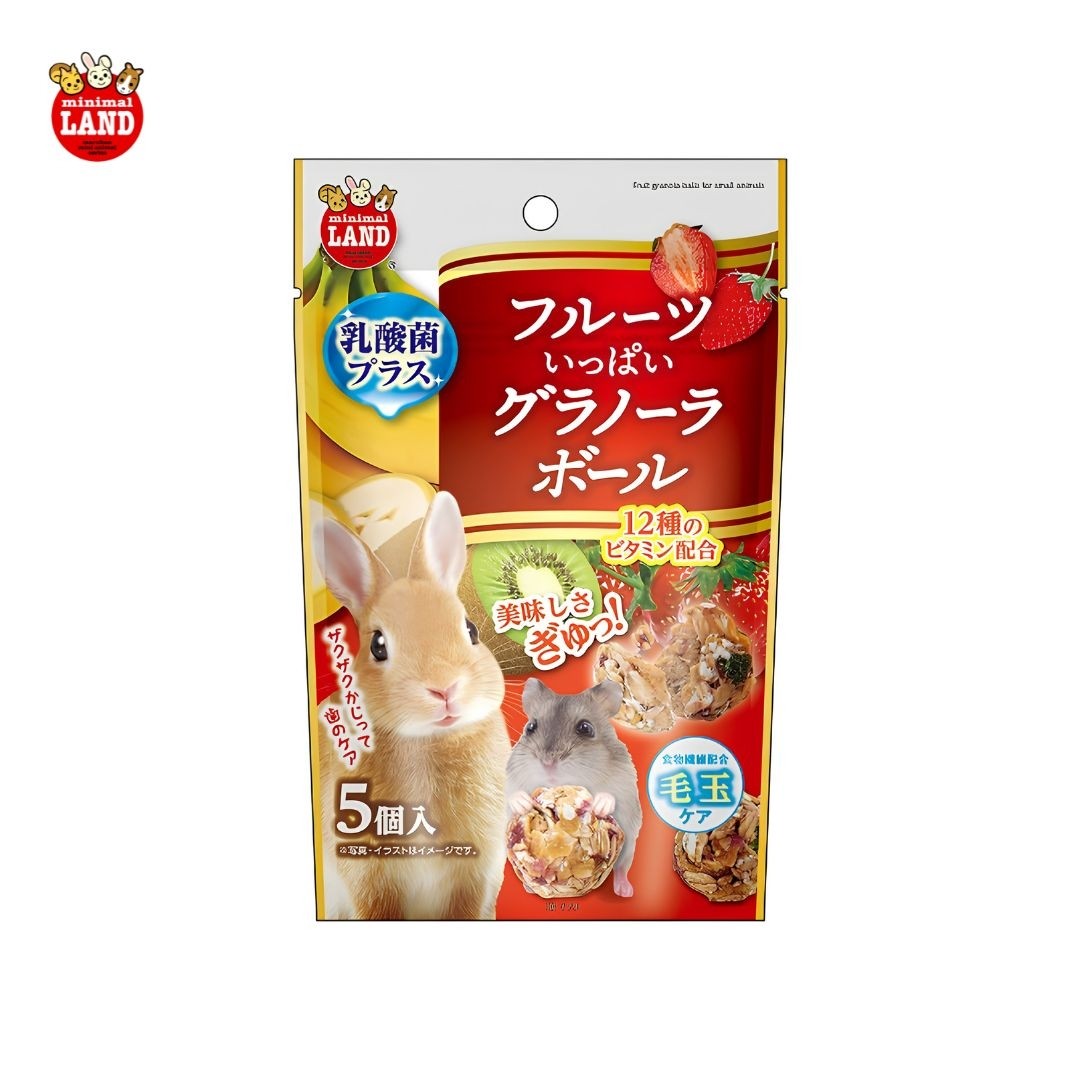 Marukan Fruits Granola Balls for Small Animals 50g (ML716) NEW