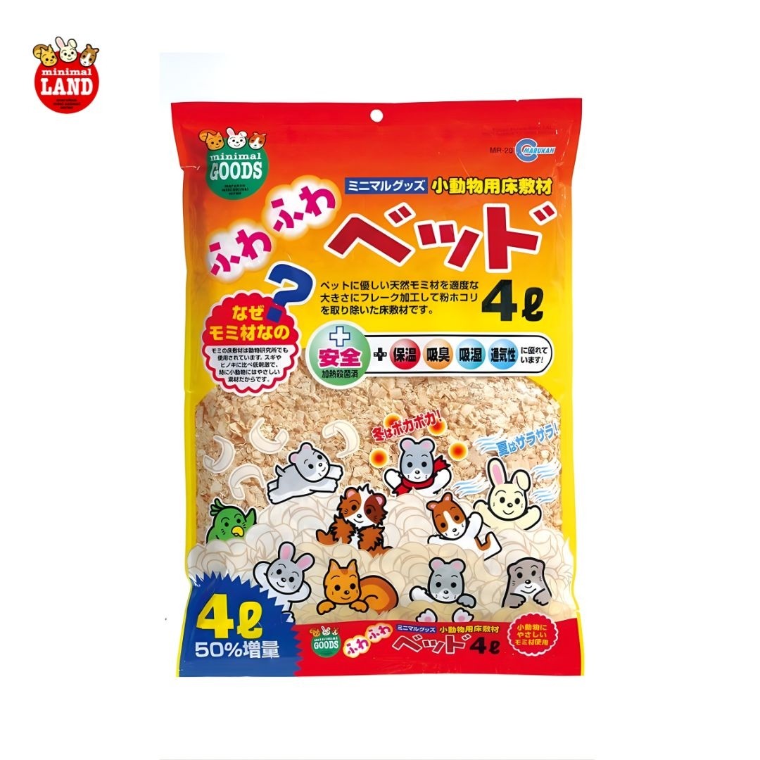 Marukan Wood Flake Bedding for Small Animals 4L (MR20)