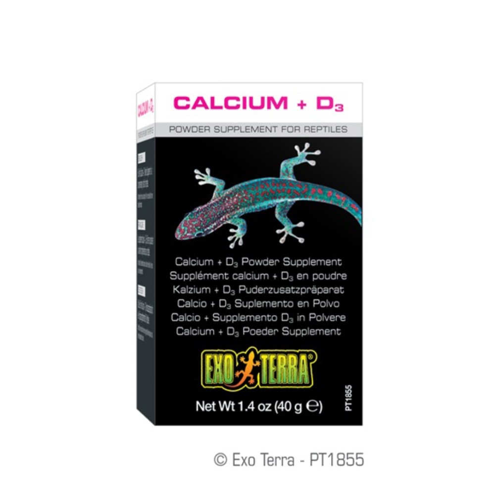 Exo Terra Calcium + D3 Powder Supplement 40g (PT1855)
