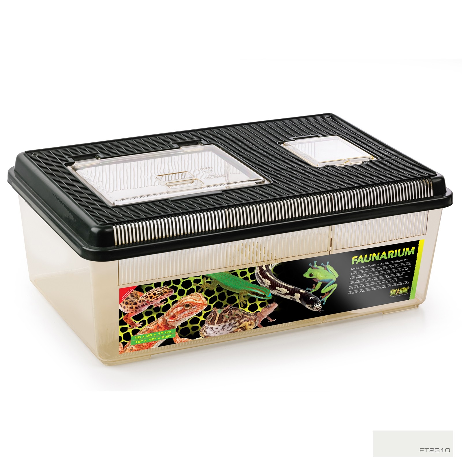 Exo Terra Faunarium Plastic Terrarium, Large (PT2310)