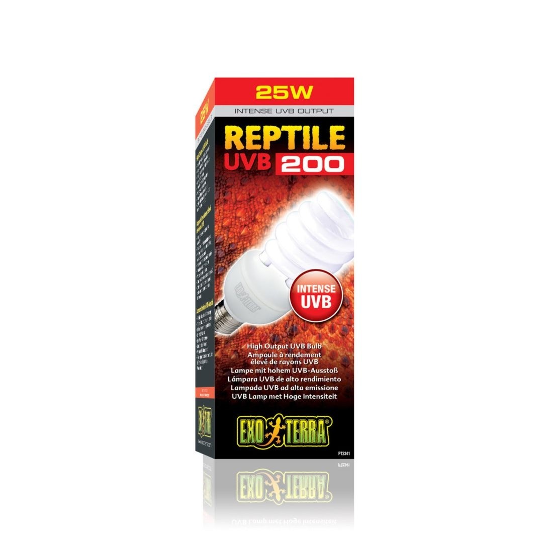 Exo Terra Reptile UVB200 High Output UVB Bulb 25w (PT2341)