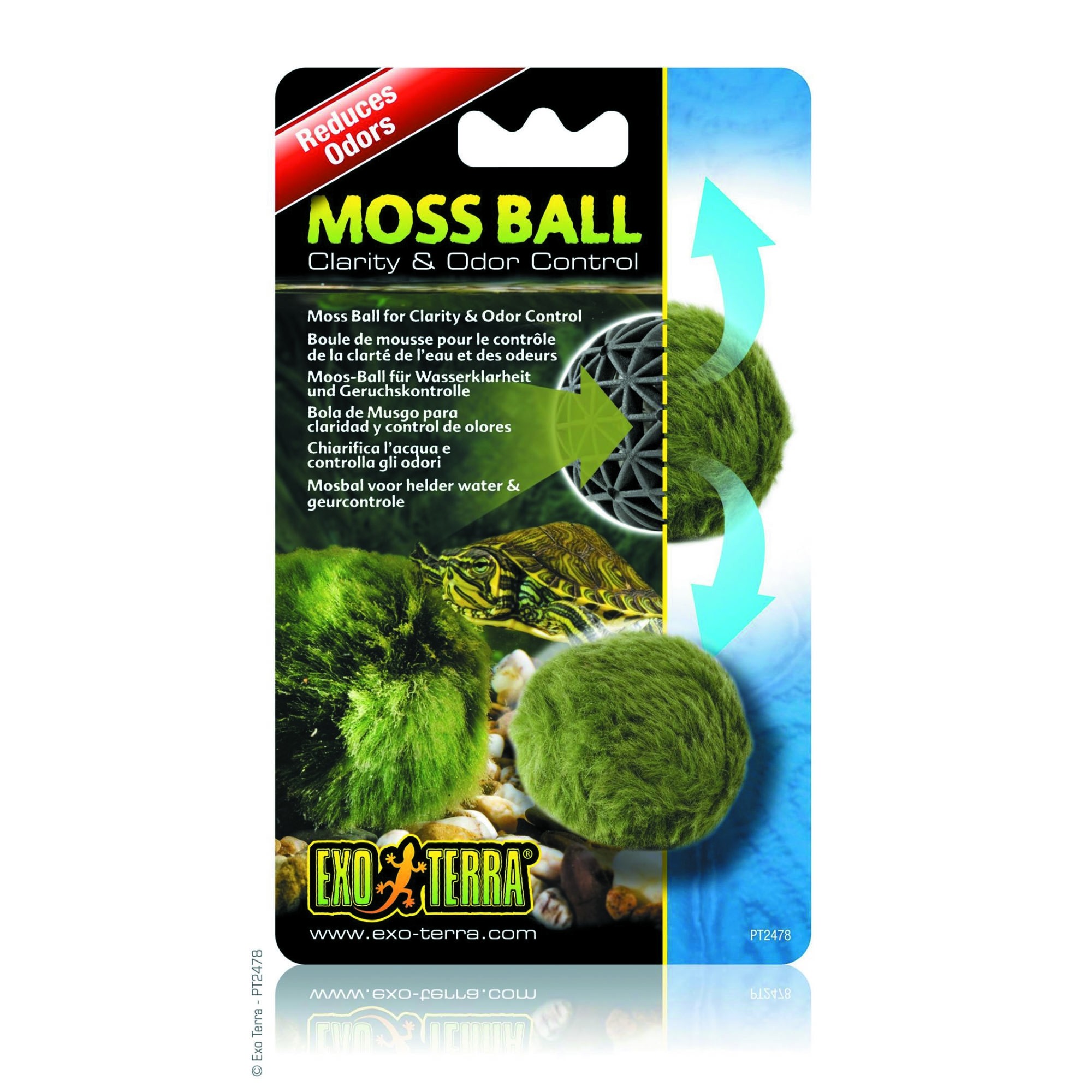 Exo Terra Moss Ball Clarity & Odor Control (PT2478)
