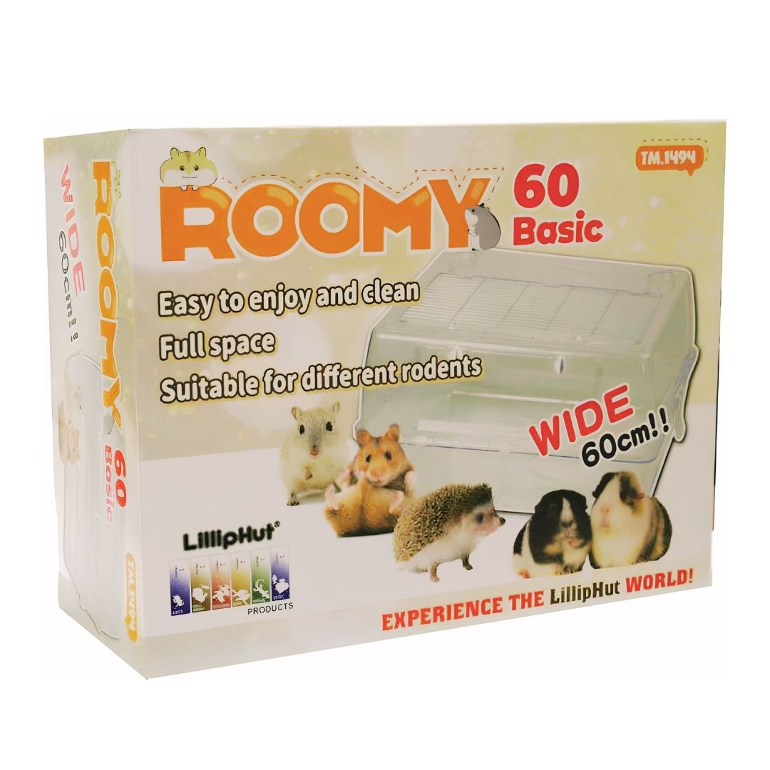 Liliphut Roomy Basic Clear Wide for Small Animals (TM1494)