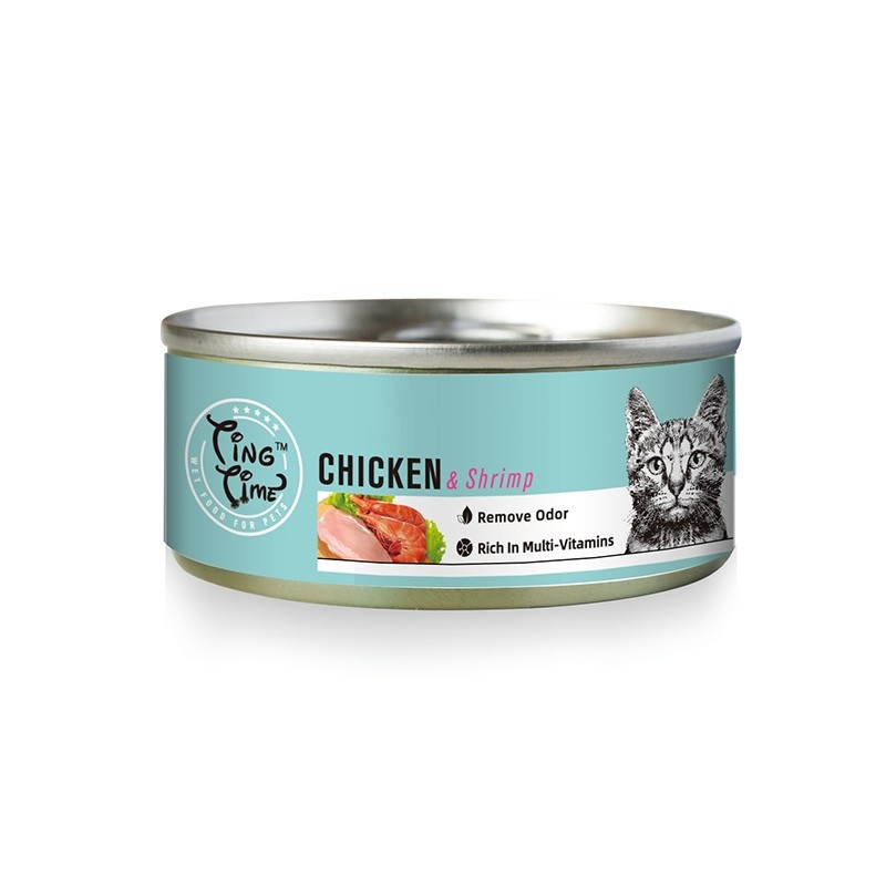 Ting Time Chicken & Shrimps for Cats 95g (TNC03)