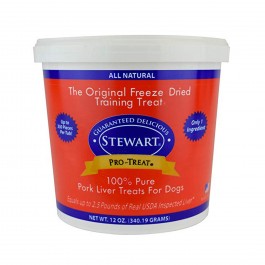 STEWART® PRO-TREAT FREEZE DRIED PORK LIVER TUB - 12 OZ [400412]