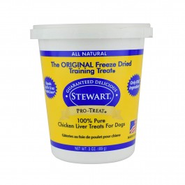 STEWART® PRO-TREAT FREEZE DRIED CHICKEN LIVER TUB - 3 OZ