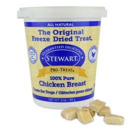 STEWART® PRO-TREAT FREEZE DRIED CHICKEN BREAST TUB - 3 OZ