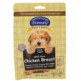 STEWART® PRO-TREAT FREEZE DRIED CHICKEN BREAST POUCH - 3 OZ