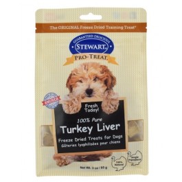 STEWART® PRO-TREAT FREEZE DRIED TURKEY LIVER POUCH - 3 OZ
