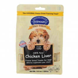 STEWART® PRO-TREAT FREEZE DRIED CHICKEN LIVER POUCH - 11.5 OZ [401725]