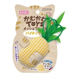 Marukan Cotton Mesh Cats Toys Dental Effects, Pineapple (CT595)