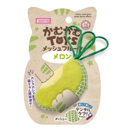 Marukan Cotton Mesh Cats Toys Dental Effects, Melon (CT596)