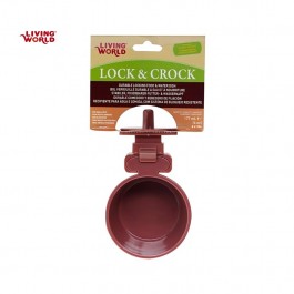 Living World Lock & Crock Dish, Burgundy (61786)