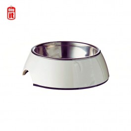 Dogit 2 in 1 Dog Dish, XSmall, White 160ml (73539)