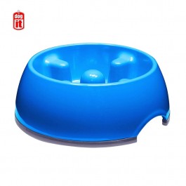 Dogit Go Slow Anti-Gulping Dog Dish Blue, Large 1.2L (73731)