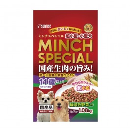 Sunrise Minch Special Semi-Moist Senior 11+ Small Breed Dog Food Chicken & Seafood with Green & Yellow Vegetables 1.08kg (921414)