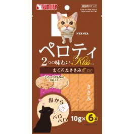 Sunrise Nyanta Perotei Kiss Duo-Flavour Tuna & Chicken Liquid Cat Treats (934483)