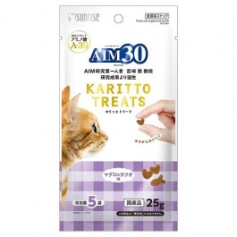 Sunrise AIM 30 Crispy Cats Treats Tuna & Bonito Flavour with Supplement 25g (945205) NEW