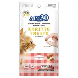 Sunrise AIM 30 Crispy Cats Treats Tuna & Salmon Flavour with Supplement 25g (945229) NEW