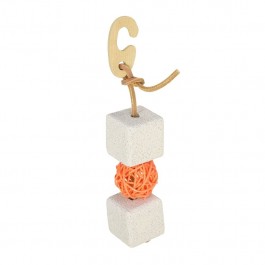 Wild Sanko Natural Hanger Pumice with Rattan Ball (A15)