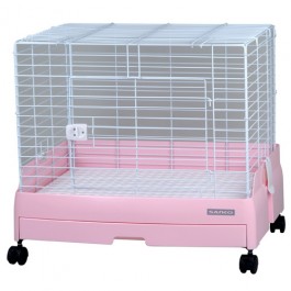Wild Sanko Easy Home Rabbit Cage - AVAILABLE IN GLOSS BLACK,CREAM,PINK & WHITE (C53)