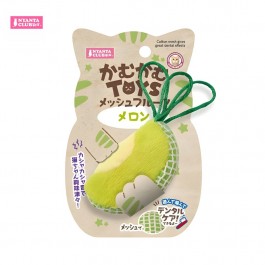 Marukan Cotton Mesh Cat Toys Dental Effects, Melon (CT596)