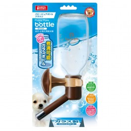 Marukan Puppy Pure Glass Bottle, Brown 300ml (DA082)