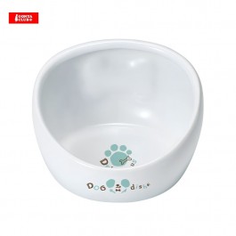 Marukan Bone Shape Ceramic Bowl Small for Dog (DA325)